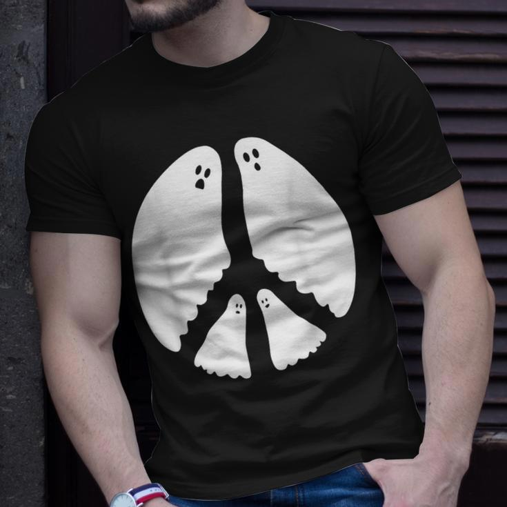 Ghost Peace Sign T-Shirt Gifts for Him