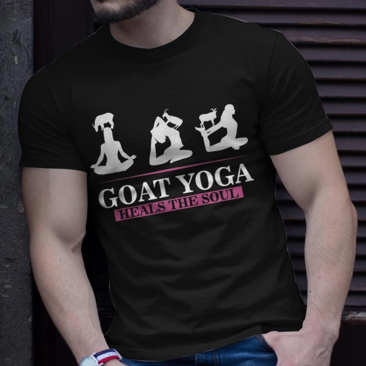 Goat Yoga Heals The Soul Shift For Yoga Goat Lovers T-Shirt Gifts for Him