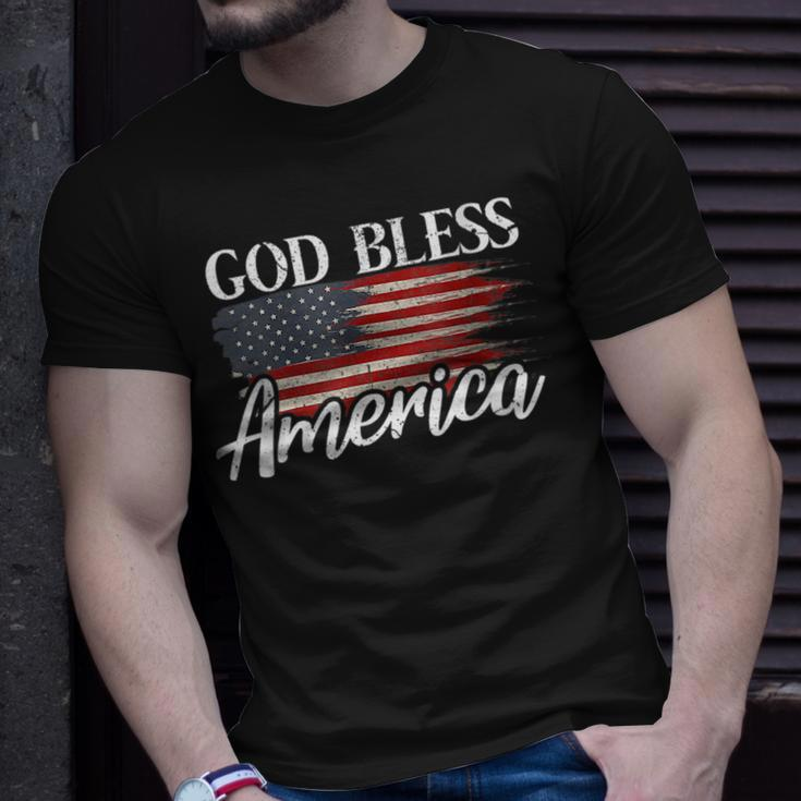 God Bless America I 4Th Of July Patriotic Usa Patriotic Funny Gifts Unisex T-Shirt Gifts for Him