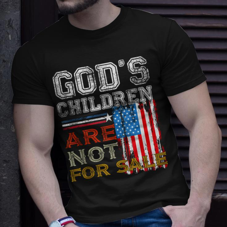 Gods Children Are Not For Sale Embracing Sound Of Freedom Freedom Funny Gifts Unisex T-Shirt Gifts for Him