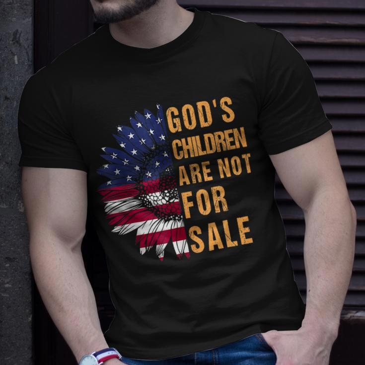 Gods Children Are Not For Sale Funny Political Unisex T-Shirt Gifts for Him