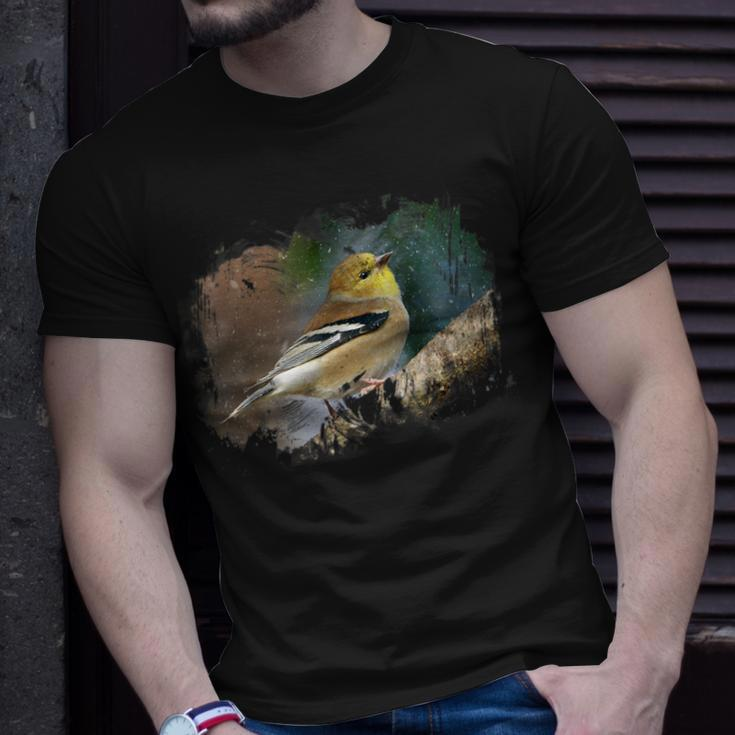 Goldfinch Bird For Nature Lovers Birder T-Shirt Gifts for Him