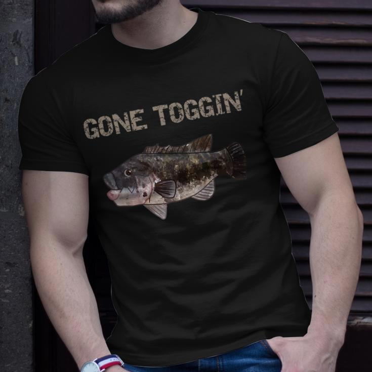 Gone Toggin' Blackfish Tautog T-Shirt Gifts for Him