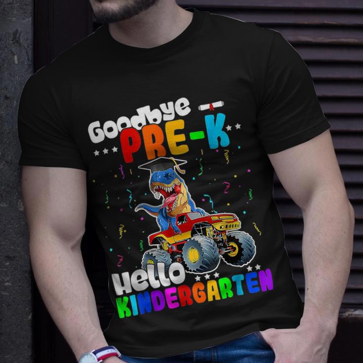Goodbye Pre K Hello Kindergarten T Rex Boys Kids Graduation Unisex T ...