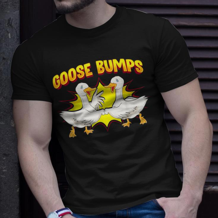Goose Bumps Goosebumps Geese Pun Animal Lover Unisex T-Shirt Gifts for Him