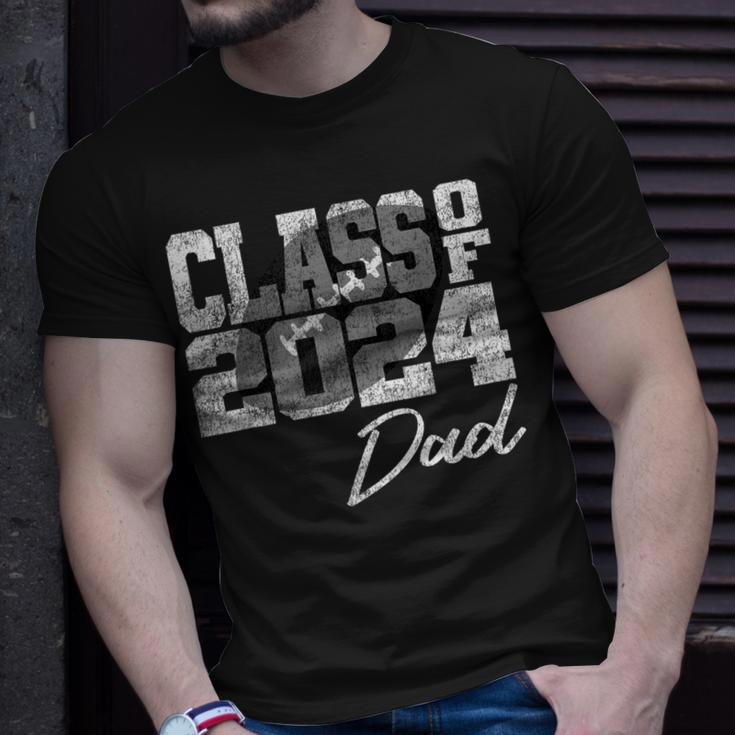 Graduating Senior Graduate Class Of 2024 Football Dad T-Shirt Gifts for Him