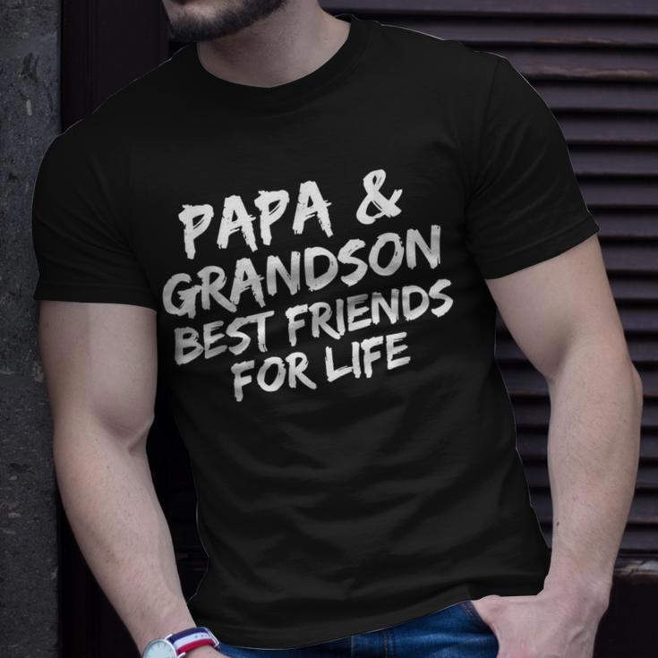 Grandpa Granddad Papa And Grandson Best Friend For Life Unisex T-Shirt Gifts for Him