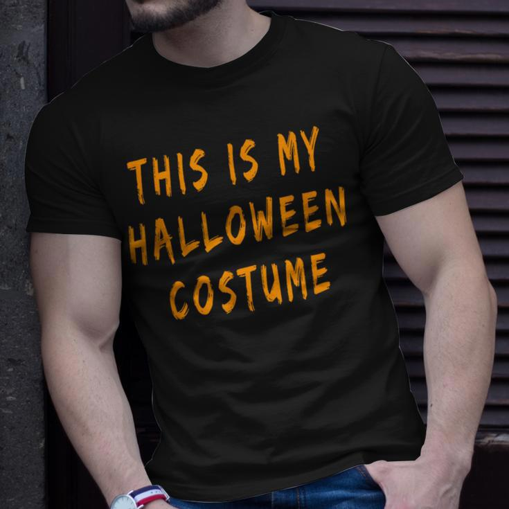 This Is My Halloween Costume Family Lazy Last Minute T-Shirt Gifts for Him