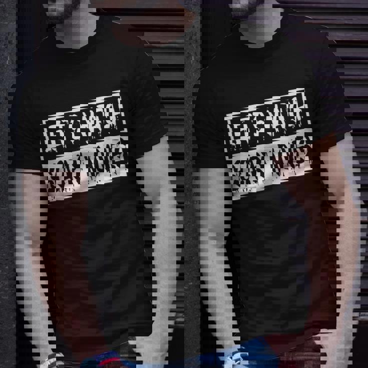 Halloween Lets Watch Scary Movies Scream Horror Halloween T-Shirt Gifts for Him