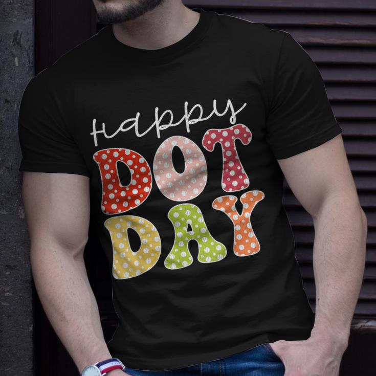 Happy Dot Day 2023 Colorful Pastel International Dot Day T-Shirt Gifts for Him