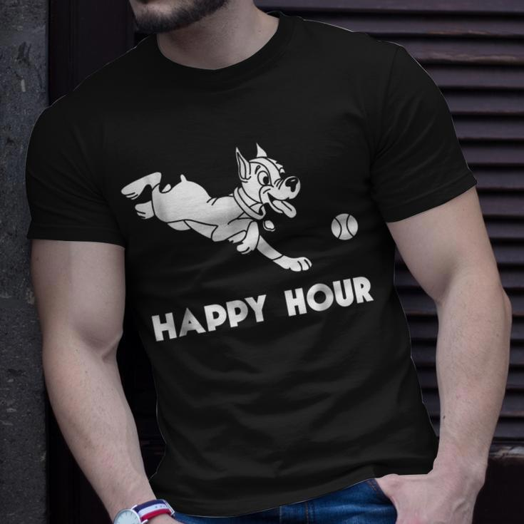 Happy Hour Funny Dog Park For Pet Lovers Unisex T-Shirt Gifts for Him