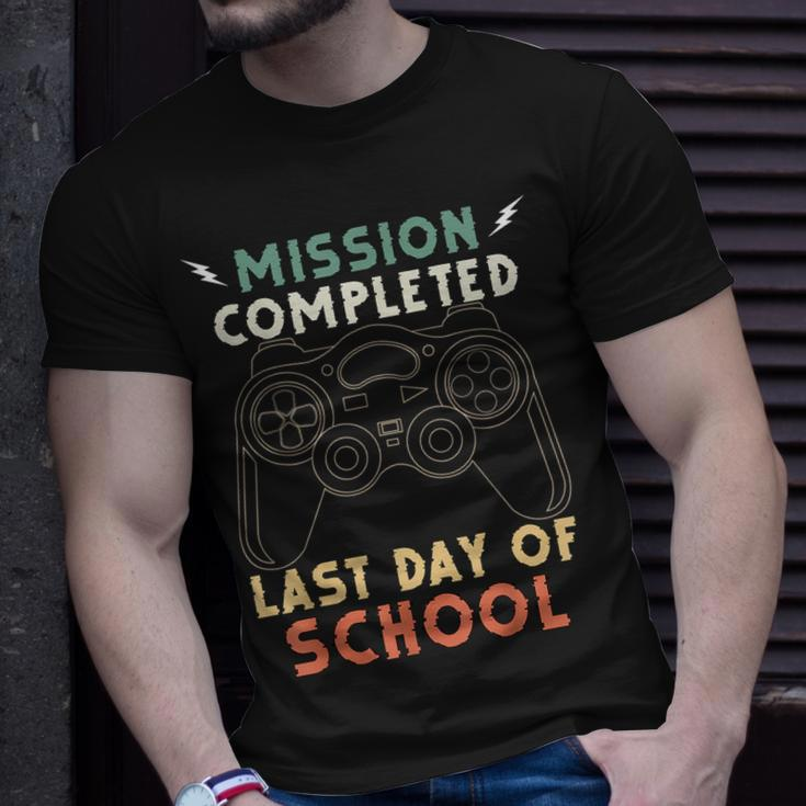 Happy Last Day Of School Gamer End Of The School Year Gaming Unisex T-Shirt Gifts for Him