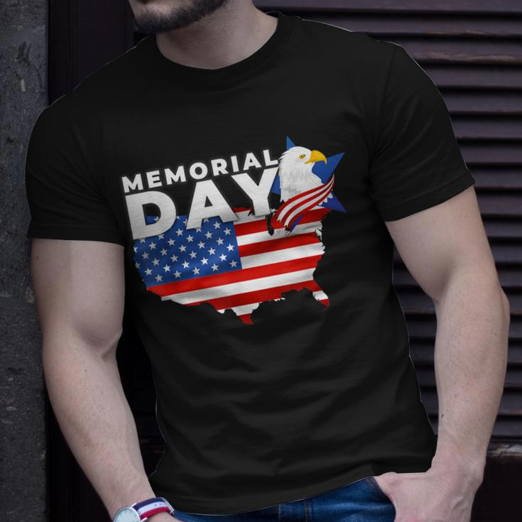 Happy Memorial Day Usa Flag Honor 4Th Of July Unisex T-Shirt Gifts for Him
