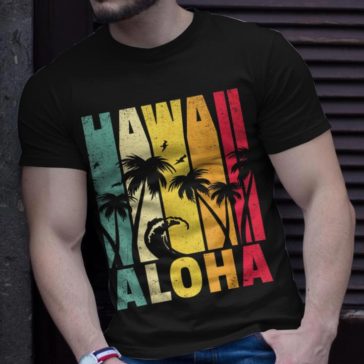 Hawaii Aloha State Vintage Retro Hawaiian Islands Gift Unisex T-Shirt Gifts for Him
