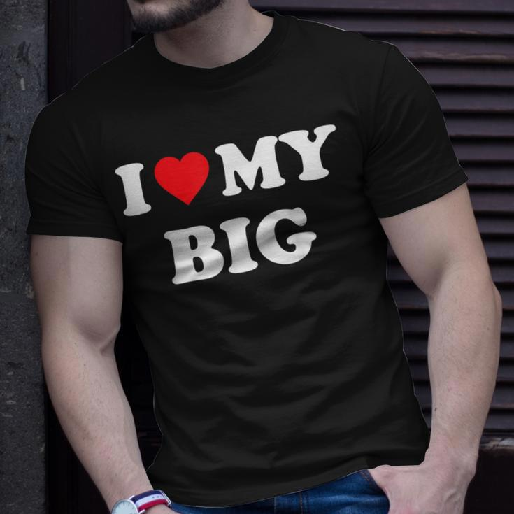 I Heart My Big Matching Little Big Sorority T-Shirt Gifts for Him