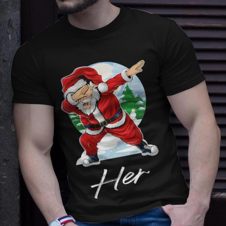 Her Name Gift Santa Her Unisex T-Shirt Gifts for Him