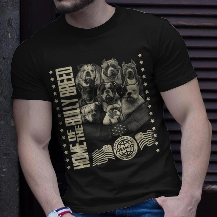 Home Of The Bully Breed Abkc American Bully Kennel Club T-Shirt Gifts for Him
