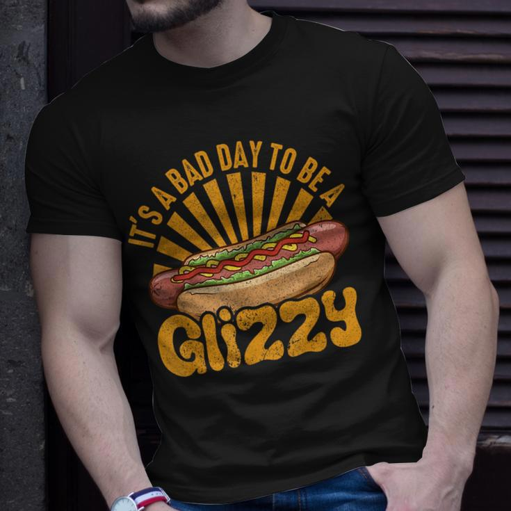 Hot Dog Vintage Funny Saying It’S A Bad Day To Be A Glizzy Unisex T-Shirt Gifts for Him