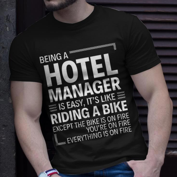 Being A Hotel Manager Is Easy T-Shirt Gifts for Him