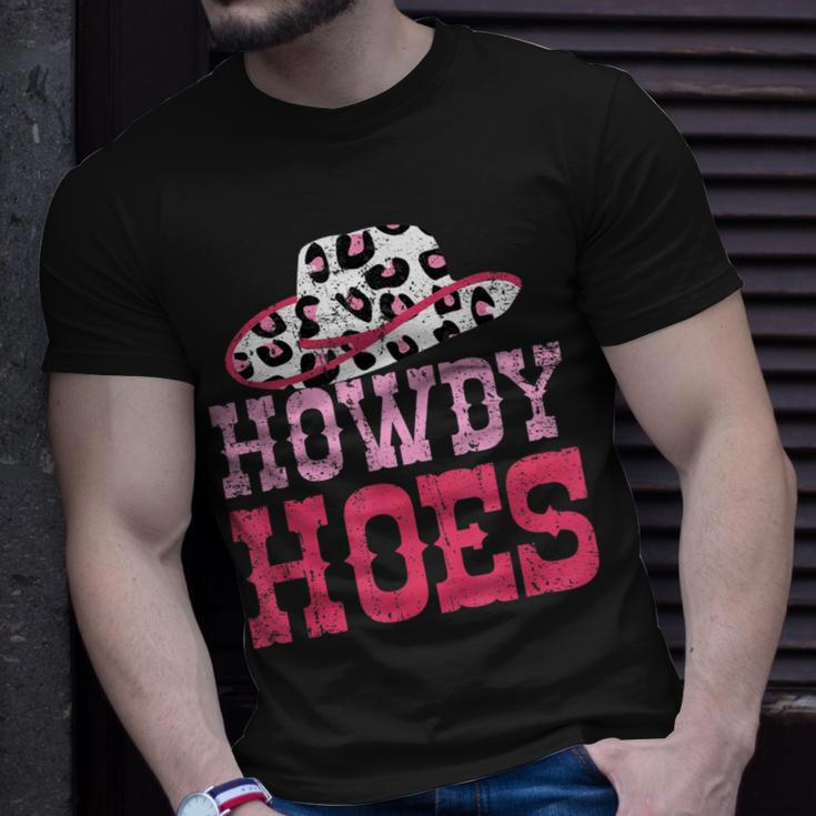 Howdy Hoes Pink Rodeo Western Country Southern Cute Cowgirl Unisex T-Shirt Gifts for Him