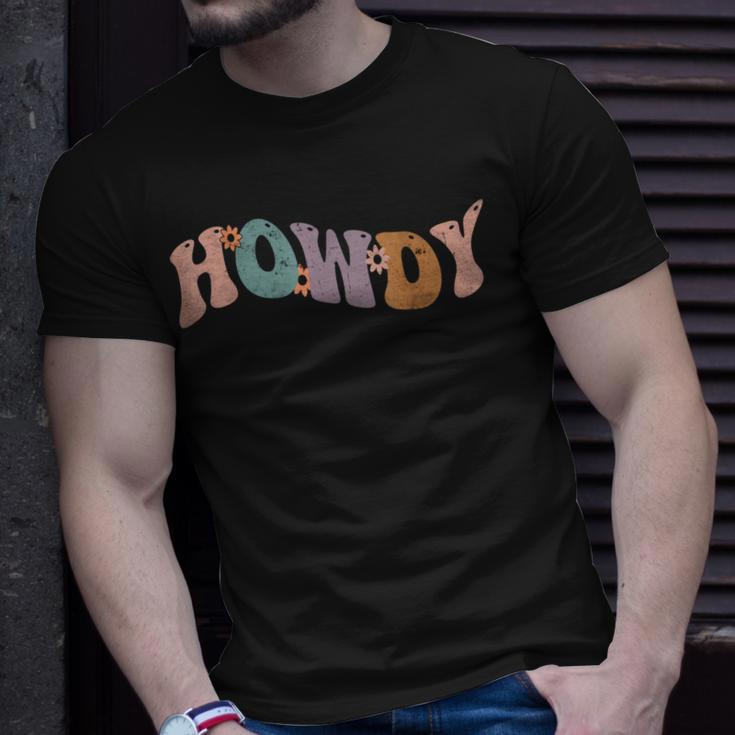 Howdy Rodeo Western Country Southern Cowgirl Vintage Gift For Women Unisex T-Shirt Gifts for Him