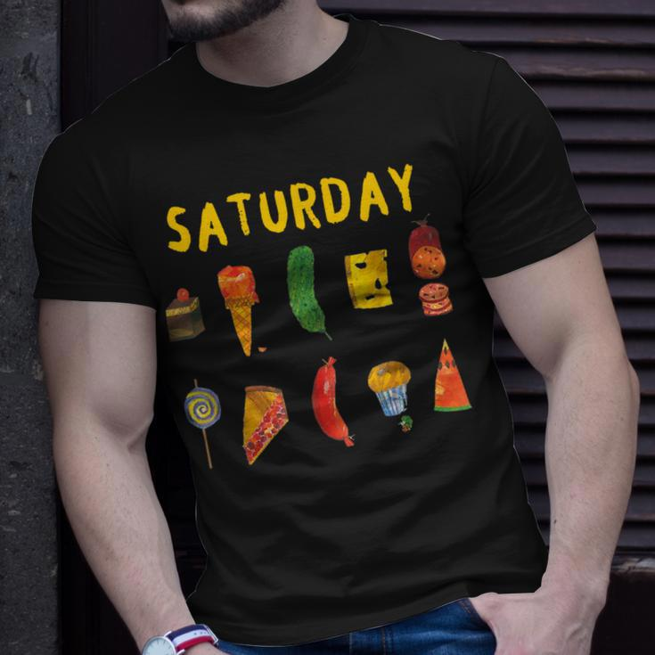 Hungry Caterpillars Saturday Fruit Lover Vegan T-Shirt Gifts for Him