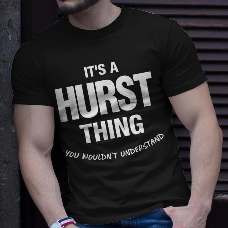 Hurst Thing Name Family Reunion Funny Family Reunion Funny Designs Funny Gifts Unisex T-Shirt Gifts for Him