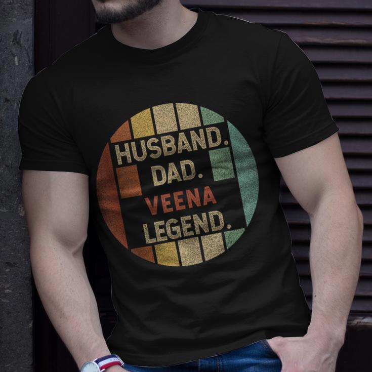 Husband Dad Veena Legend Vintage Fathers Day T-Shirt Gifts for Him