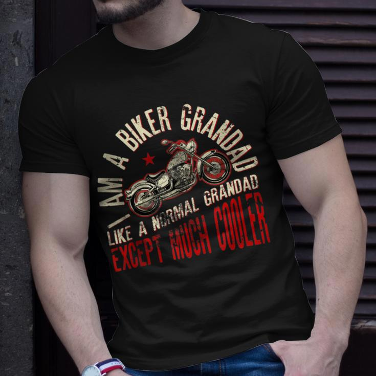 I Am A Biker Grandad Funny Quote For Grandpa Motorbikes Unisex T-Shirt Gifts for Him