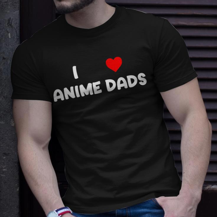 I Heart Anime Dads Funny Love Red Simple Weeb Weeaboo Gay Gift For Women Unisex T-Shirt Gifts for Him
