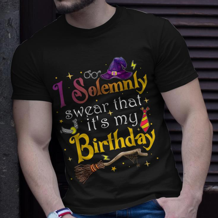 I Solemnly Swear That Its My Birthday Funny Unisex T-Shirt Gifts for Him