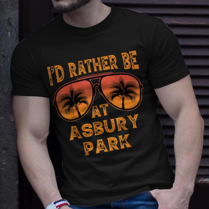 I'd Rather Be At Asbury Park New Jersey Vintage Retro T-Shirt Gifts for Him