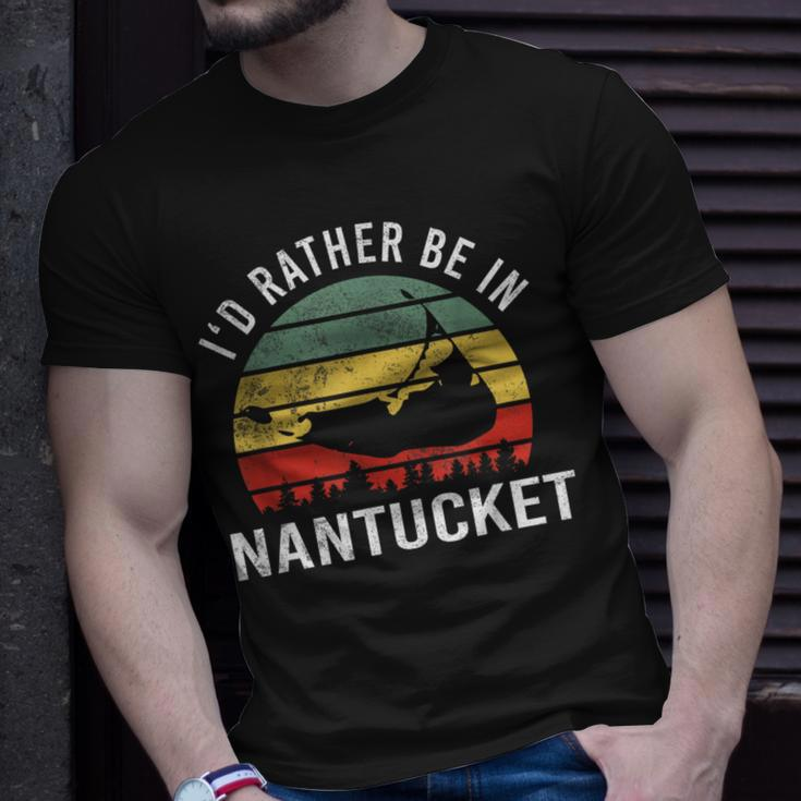 I'd Rather Be In Nantucket Massachusetts Nantucket T-Shirt Gifts for Him