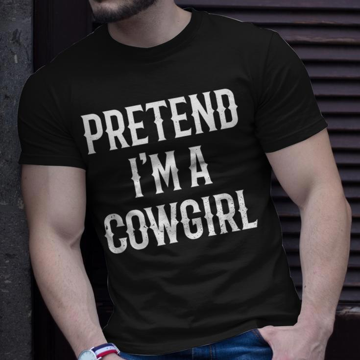 Im A Cowgirl Costume Gift For Her Women Halloween Couple Unisex T-Shirt Gifts for Him