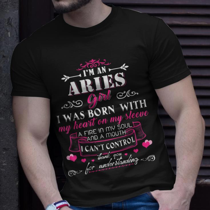 Im An Aries Woman Funny Aries Aries Funny Gifts Unisex T-Shirt Gifts for Him