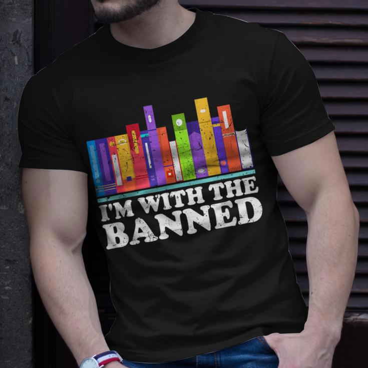 I'm With The Banned Books I Read Banned Books Lovers Library T-Shirt Gifts for Him