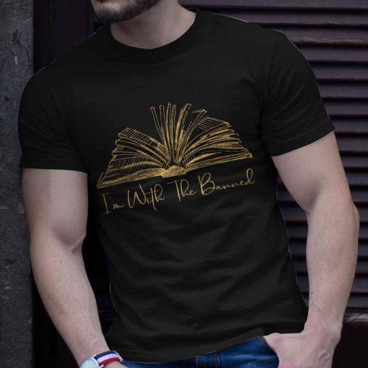 I'm With The Banned Retro Banned Books T-Shirt Gifts for Him