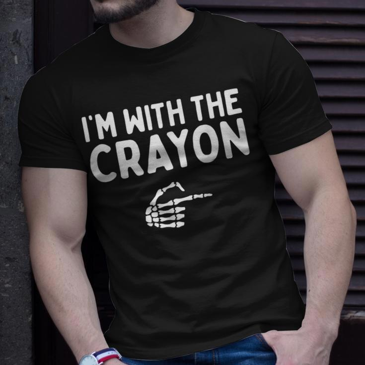 I'm With The Crayon Halloween Costume Matching Couples T-Shirt Gifts for Him