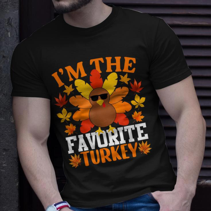 I'm The Favorite Turkey Turkey Thanksgiving T-Shirt Gifts for Him