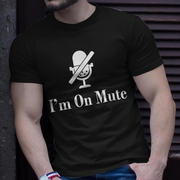 I'm On Mute Virtual Meeting T-Shirt Gifts for Him