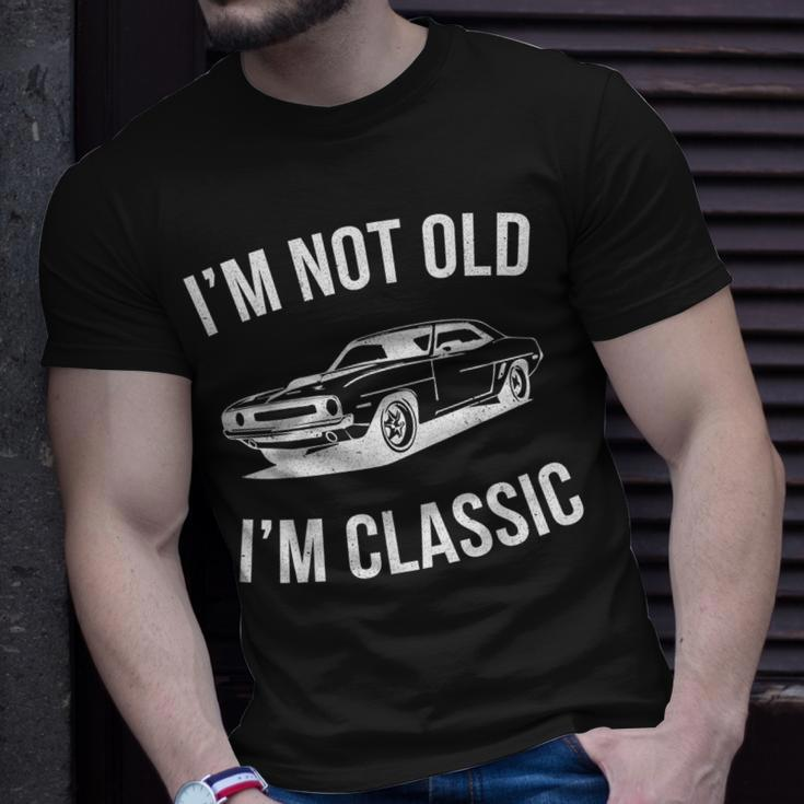 I'm Not Old I'm Classic Dad Classic Car Graphic T-Shirt Gifts for Him