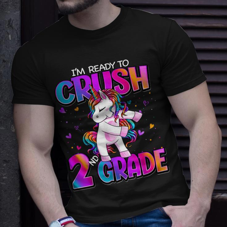 Im Ready To Crush 2Nd Grade Unicorn Back To School Girls Unisex T-Shirt Gifts for Him