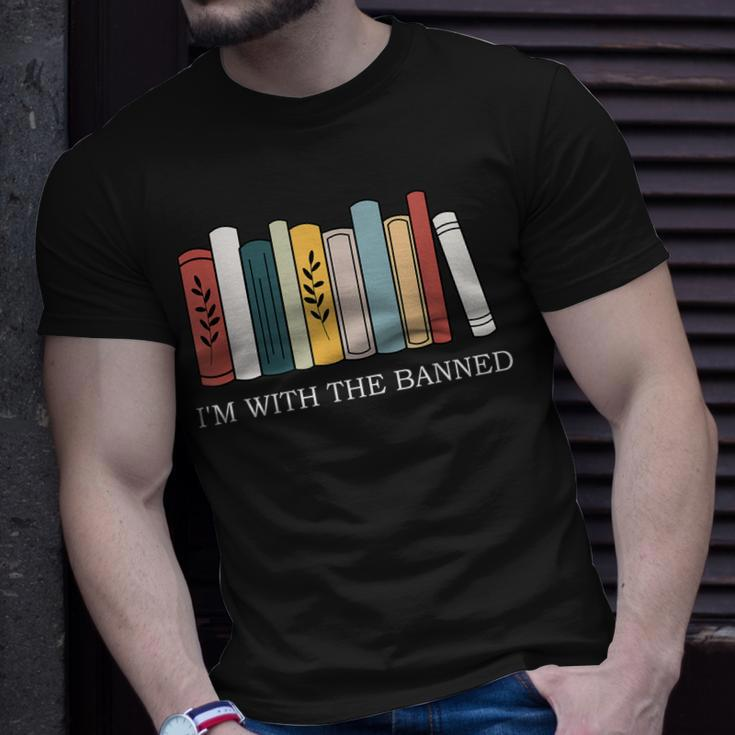 Im With The Banned Books I Read Banned Reader Books Lover Unisex T-Shirt Gifts for Him