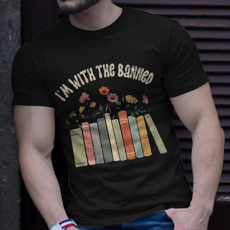 Im With The Banned Books Social Justice Reading Librarian Unisex T-Shirt Gifts for Him