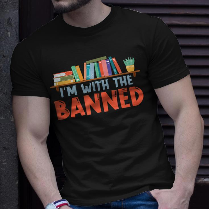 Im With The Banned For Book Lovers Unisex T-Shirt Gifts for Him