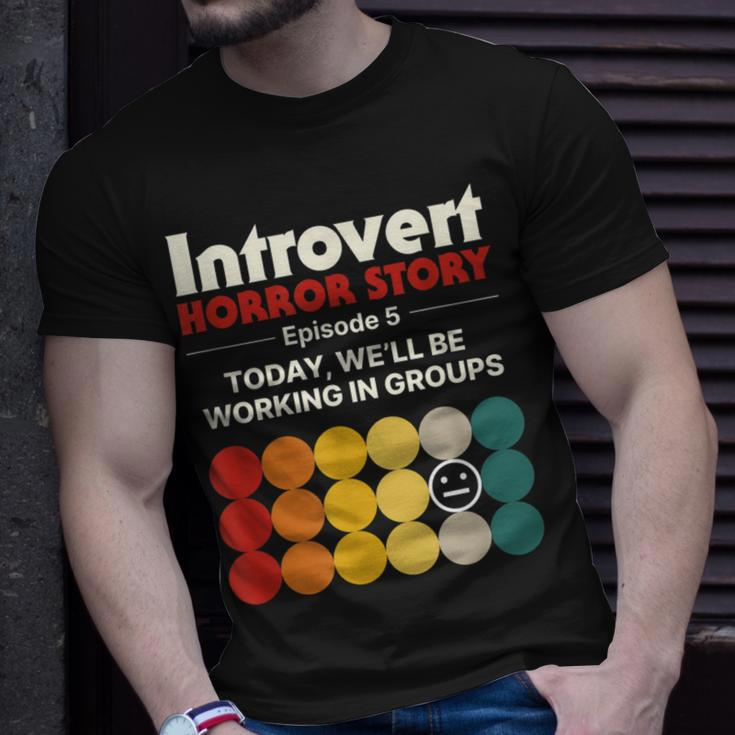 Introvert Horror Story Antisocial Vintage Geek Geek T-Shirt Gifts for Him