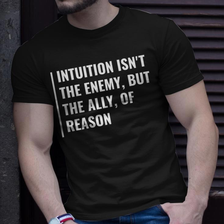 Intuition Is Ally Or Reason Intuition Quote T-Shirt Gifts for Him