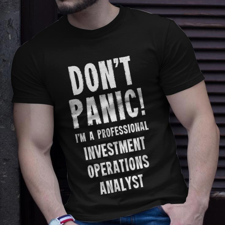 Investment Operations Analyst T-Shirt Gifts for Him