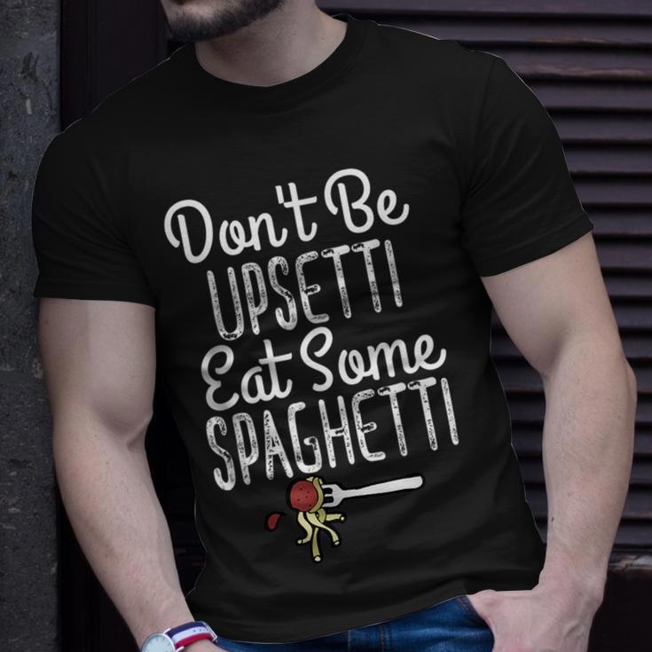 Italian Pasta Trendy Meatball & Spaghetti Funny Gift Unisex T-Shirt Gifts for Him