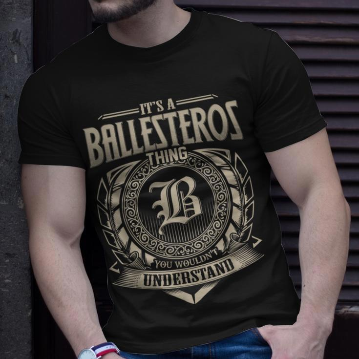 It's A Ballesteros Thing You Wouldnt Understand Name Vintage T-Shirt Gifts for Him